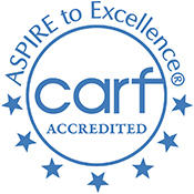 CARF accreditation seal