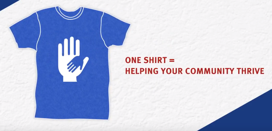 When you donate a shirt to Volunteers of America. . . Something magical happens