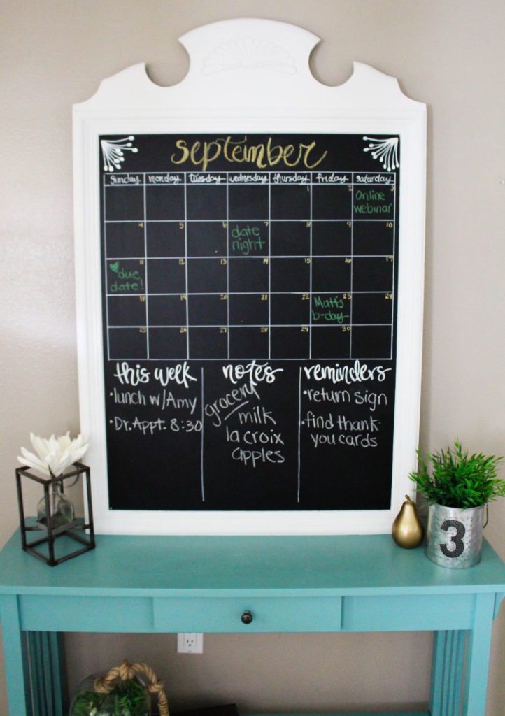 DIY Message Board & Calendar